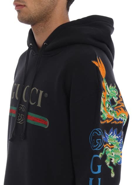 gucci logo dragon hoodie|gucci hoodie reflective.